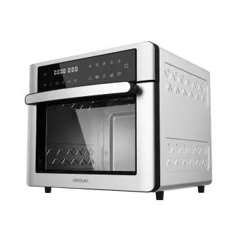 CECOTEC 02258 Horno eléctrico con freidora de aire caliente de 30 litros en color plateado y negro Bake&Fry 3000 - 1