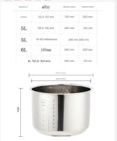 Inoxide Arce Power Cooker Reemplazo Interior Pot Insertar Liner Accesorio Insertar Liner XL Compatibl - details 0