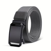 Cinturón De Lona Para Hombres Con Hebilla Automática Resistente Y Práctica Para Ropa De Trabajo Al Aire Libre Estilo Casual - details 5