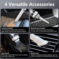 Aspirador De Mano, 12000 Pa Potente Aspiradora Coche, 2 En 1 Aspirador Y Soplador De Polvo Ligero, Mini Aspirador Recargable por USB para Coche Y Limpieza De Pelo De Mascotas - details 1