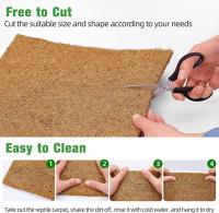 Alfombras De Nidificación Para Pollos Multifuncionales Reutilizables Felpa De Palma De Coco Natural Fácil De Limpiar Accesorio Para Pájaros Y Reptiles - details 0