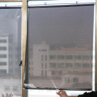 Cortinas De Rollos Universales Sin Tornillos Con Ventosas Para Ventanas Cortina De Sol Para Dormitorio Oficina Baño - details 4