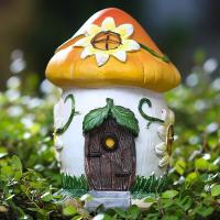 Figuras De Resina De Setas Y Nogal Estatua De Casa Para Jardín Accesorios De Micro Paisaje Decoración De Jardín Escultura Para El Hogar - details 8