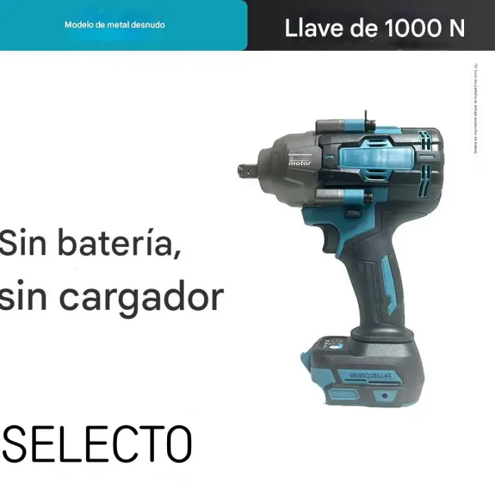 Industrial Grade] 1000N-m alto par tecnología alemana llaves eléctricas sin escobillas Llaves de impacto recargables para gasolina/construcción/mantenimiento pesado Alta eficiencia y durabilidad - 1