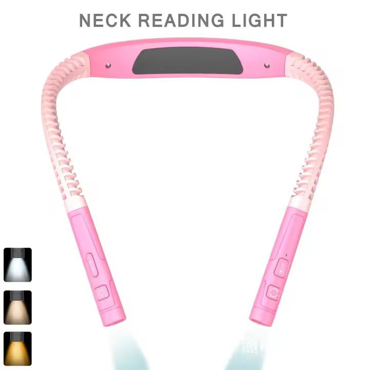 Lámpara de lectura con protección ocular, lámpara colgante para el cuello, lámpara para correr, lámpara de lectura para dormitorio universitario, luz LED de noche, lámpara de escritorio para estudio y libros - 1