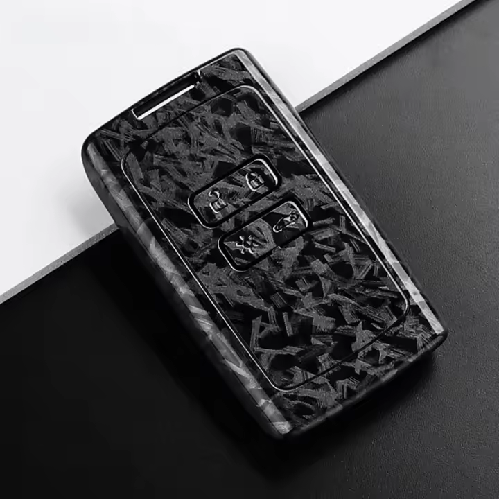 Funda De Llave De Coche En Fibra De Carbono ABS Para Renault Koleos Kadjar Captur Megane Talisman Espace Clio Zoe Scenic 4 Arkana Dacia Sandero - 1
