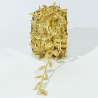 Corona De Hojas Amarillas Artificiales De 5M En Seda Para Decoración De Boda Y Manualidades Hechas a Mano Adorno De Hogar Y Exteriores - details 2