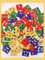 Juego De Tablero Educativo Para Niños Con Expresiones Faciales Bloques De Construcción Montessori Juguete De Aprendizaje Temprano Para Niños Y Niñas - details 3