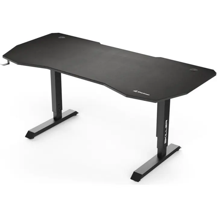 Mesa de juego Sharkoon SKILLER SGD10 (MDF/acero, negro) - 1