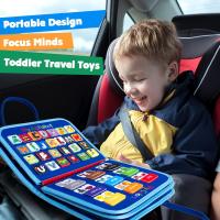 Juguete Educativo Sensorial Montessori Para Niños Pequeños Tablero Ocupado Fomenta Los Desarrollo De Las Habilidades Motoras Finas Juguete De Viaje Regalo Educativo - details 0