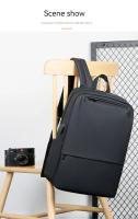 Mochila clásica de nailon para hombre, morral resistente al agua de negocios, de calidad, con carga USB, para ordenador portátil - details 20