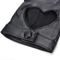 Guantes De Motociclista Para Mujer Punk De Cuero Sin Dedos Para Baile Y Conducción Estilo Biker Adulto Material Principal Poliéster - details 15