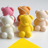 Molde De Velas De Silicona 3D Oso Cartoon Lindo Para Hornear Hacer Sabores Y Cubos De Hielo Kit De Regalo Para Cumpleaños Y Bodas - details 4