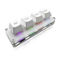 Mini Teclado Mecánico RGB Gaming Con 4 Botones De Selección Cut Copy Paste Macro Pad Ctrl a X C V Teclado Inalámbrico Para Desktop Y Laptop - details 7