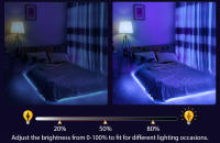 Tira De LED RGB Flexible 40m/30m/20m/15m DC 24V Con Control Por App Y Sincronización Musical Para Decoración De Navidad Y Habitaciones - details 3