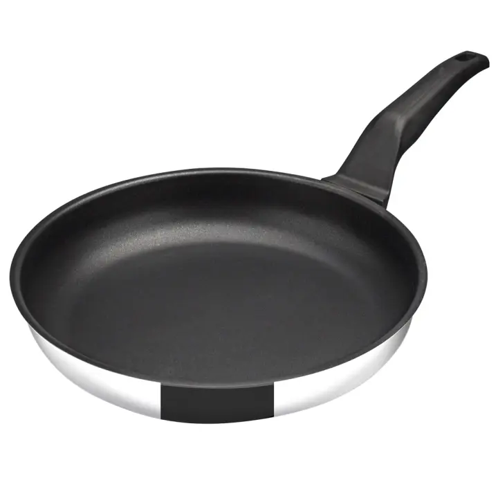 MAGEFESA ® Comte Sartén, fabricada integramente en acero inoxidable, antiadherente triple capa, para todo tipo de cocinas, incluida INDUCCIÓN, fondo difusor, apta lavavajillas, facil uso - 1
