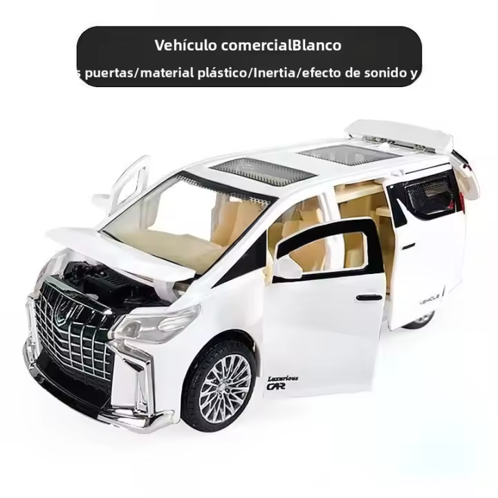 Coche De Acción Retroductor Para Niños 1:32 Luz Y Sonido Simulación Modelo Comercial Regalo Para Niños Juguetes Para Navidad - 1