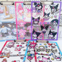 Pad De Escritura Sanrio Hello Kitty Cinnamoroll Kuromi My Melody A4 Con Clip De Colores Impresión De Prueba Accesorio Para Cosplay - details 3