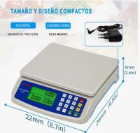 Báscula de cocina digital, báscula profesional de 30 kg/1 g con pantalla LCD retroiluminada y función de tara, báscula de precisión para alimentos, conversión de 3 unidades (sin pilas) - details 0