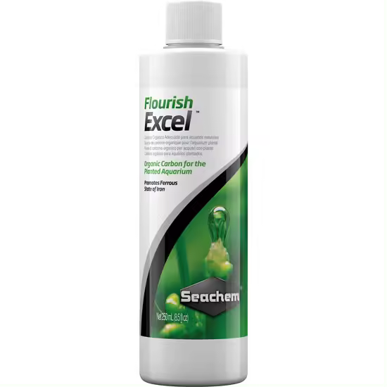 Seachem Laboratories Inc Seachem Flourish Excel 250ml - Fuente de Carbono para Plantas de Acuario - Anti-algas de Acuario - Promueve el Crecimiento de las Plantas - 1