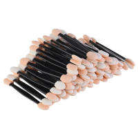 100Pcs Cepillo De Uñas Con Esponja Doble Cara Aplicador De Polvo De Uñas Espejo Pigmento De Cromo Fácil Cepillo De Maquillaje Herramientas De Latex - details 1