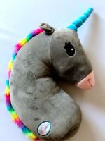 Almohada De Cojín De Peluche Suave Dibujos Animados Caballo Juguete Para Niñas Regalo De Cumpleaños Muñeco De Unicornio Kawaii Almohada De Hombro De Coche - details 5