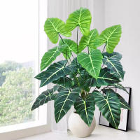 Artificial Pothos Monstera De 60-109cm Planta De Pollo Falso De Plástico Decoración Festiva Para El Hogar Y La Oficina - details 0