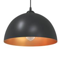 vidaXL Lámparas colgantes 2 uds regulable en altura E27 Ø 30 cm en color Negro/Blanco | diseño vintage industrial ideal para cocina salón comedor - details 0