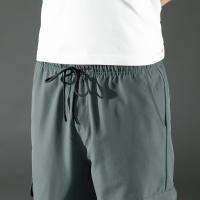 Pantalones De Cargo Para Hombre Con Cintura Media Y Diseño De Cordón Trousers Poliéster Adecuados Para Citas Y Escena Casual - details 12