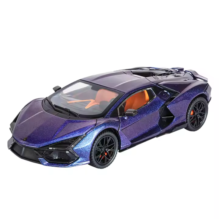 Modelo De Coche De Escala 1:24 Lamborghini Aventador En Aleación Con Efectos De Sonido Auténticos Regalo Perfecto Para Niños Y Enthusiasts De Los Coches - 1