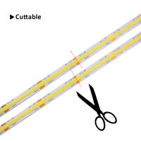 Tira De Luz LED COB Flexible 1-5M 24V CCT WW CW Dimmable Con RF 17Teclas Remote Iluminación Lineal De Alta Brillo Para El Hogar - details 7