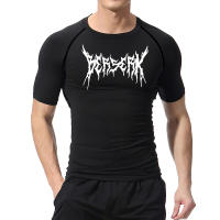 Camiseta De Compresión Para Gimnasio Y Ejercicio Rápida Secado Con Estampado Berserk Para Hombres Camiseta De Base Transpirable Deporte - details 5