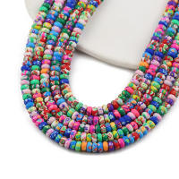 110pcs Cuentas De Arcilla Polimérica Planas Y Redondas Con Estampado Floral Multicolor Para Creación De Joyas DIY Pulseras Collares Aretes - details 1