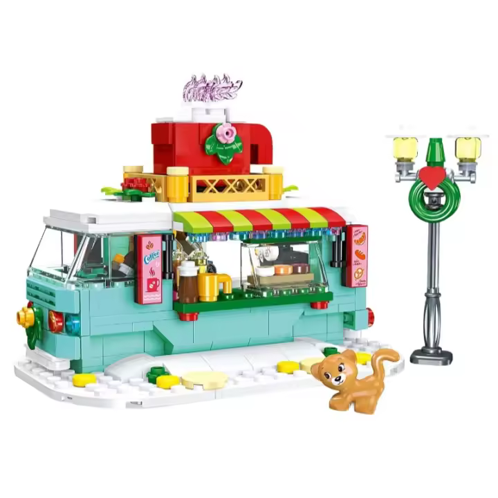 Bloques De Navidad 2024 Juguete Personalizado Para Familia Feliz Festival De Navidad Bloques De Construcción Pequeños Compatible Con Lego Material Plástico - 1