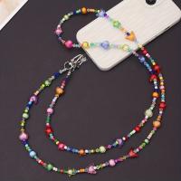Lanyard Para Móvil De Forma Especial Y Colorida Con Cuentas De Corazón Estrellas Mariposa Hecho De Algodón Para Adultos Unisex - details 2