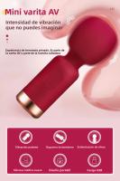 Mini Vibrador AV Estimulador G-Spot Vagina Anal Clítoris Dildo Juguete Sexual Para Mujeres Masturbación Tienda Adulta Silicone - details 1