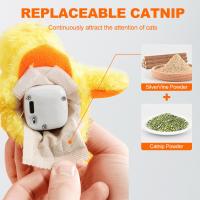 Juguete Interactivo Para Gatos Pato Flotante Y Silbante Eléctrico Recargable Con Menta De Terciopelo Juguete Para Gatos Juguetes Inteligentes - details 1