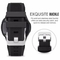 Correa De Silicona 20mm Para Samsung Galaxy Watch 4 5 6 7 Compatible Con Classic 42/46mm 43/47mm Band Active 2 Gear S3 Unisex - details 4