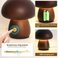 Lámpara De Noche LED INS Con Interruptor Táctil En Madera Estilo Búho Colgante Para Dormitorio Y Habitación De Niños Luz De Mesa Decorativa Para Dormir - details 8