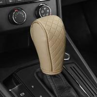 Cubierta De Manija De Cambio De Velocidades Para Coche De Alta Calidad PU Cuero Antideslizante Resistente Al Desgaste Universal Para Automóviles Decoración - details 3
