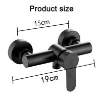 Grifo De Baño De Acero Inoxidable Montado En La Pared Con Control De Agua Caliente Y Fría Válvula Mezcladora Para Baño Y Bañera - details 12