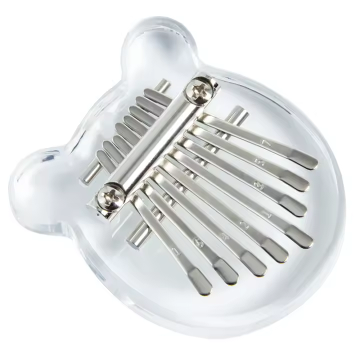 Mini Kalimba De Madera Crisalida De 8 Teclas Calidad Superior Instrumento Musical De Pulgar Y Dedos Marimba Collar De Pendiente Regalo Ideal - 1