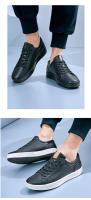 Zapatos De Cuero Genuino Para Hombre Moda Casual Suela Suave Para Caminar Formal Negocios Oficina Tenis Clásicos Casuales Transpirables Con Cordones - details 13