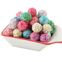 20Pcs Bolas De Acrílico Redondas De 20mm Colores Mixtos Para Joyería DIY Accesorios De Manualidades Bebidas De Azúcar - details 6