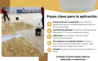 LYSSOLEN - Barniz de Poliuretano para Suelos de Madera al Agua de Un Componente - Protección y Durabilidad Superior - Resalta la Belleza Natural de la Madera - Resistente al Desgaste y Manchas - details 3