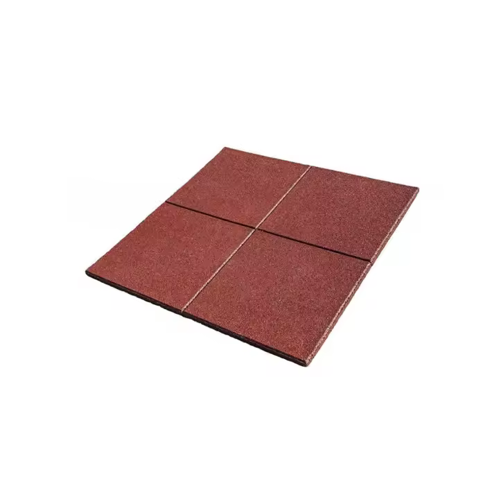 JARDIN202 - Loseta de Caucho Roja | Especial para Gimnasios | Suelos Infantiles | Fitness | Antivibracion- 40 mm 1x1m - 1