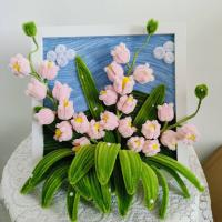Varilla De Hojas Verdes Para Flores Artificiales De Hierro Con Cinta De Floración Para DIY Rama De Flor Simulada Para Decoración Del Hogar - details 12