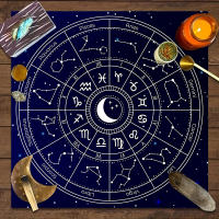 Mantel De Taro Con Doce Constelaciones Y Cielo Estrellado 1pc Decoración De Juego De Tarot Estilo Moderno Poliéster 100% - details 22
