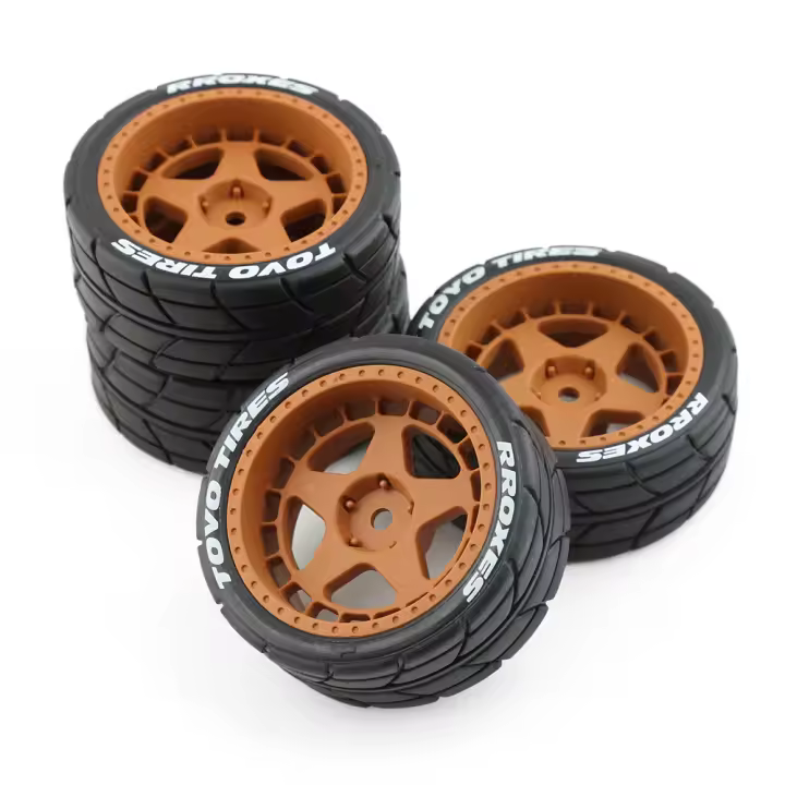 4Pcs Neumáticos De Carreras RC 1/10 Para Coche Tamiya TT01 TT02 XV01 TA06 PTG-2 HPI WR8 HSP Piezas De Mejora Para Coche RC - 1