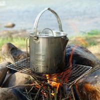 Cacerola De Acero Inoxidable Compacta Y Portátil De 1.2L Para Camping Picnic Y Barbacoas Colgantes Sin Despliegue Material De Alta Calidad - details 2